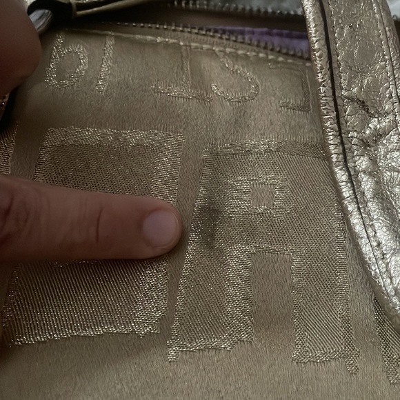 Gently used Coach bag in color gold - Picture 5 of 13